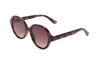 Lunettes de soleil monture ronde - Chocolat