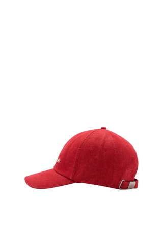 Casquette message brodé - Rouge