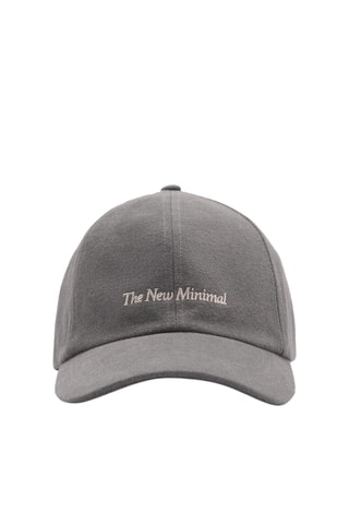 Casquette message brodé - Gris