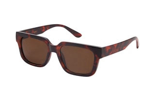 Lunettes de soleil monture carrée - Chocolat