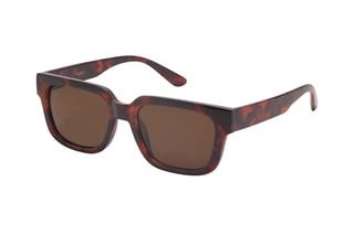Lunettes de soleil monture carrée - Chocolat