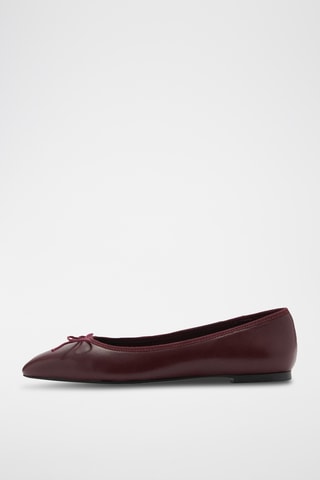 Ballerines cuir - Bordeaux