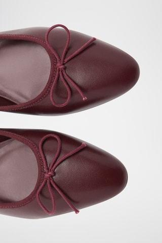 Ballerines cuir - Bordeaux