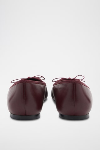 Ballerines cuir - Bordeaux