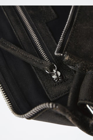Sac cuir détails métalliques - Marron foncé