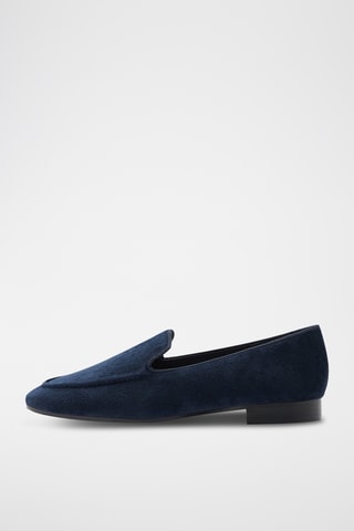 Mocassins velours - Bleu
