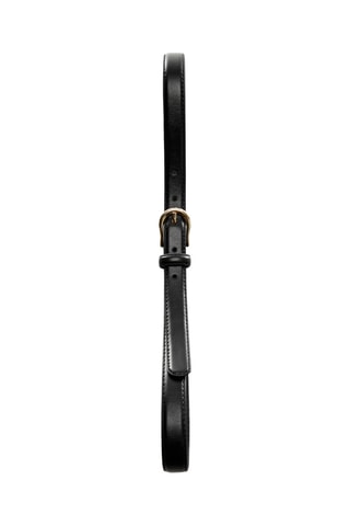 Ceinture fine à boucle - Noir
