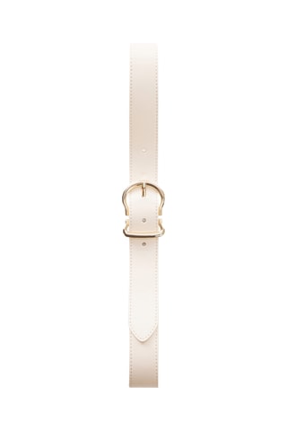 Ceinture similicuir - Beige