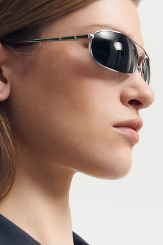 Lunettes de soleil monture métallique - Argenté