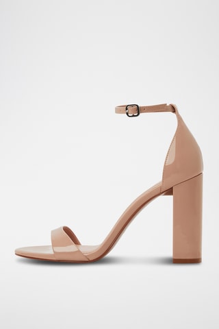 Sandales lanière talon - Nude