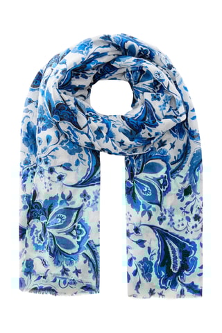 Foulard imprimé floral - Bleu
