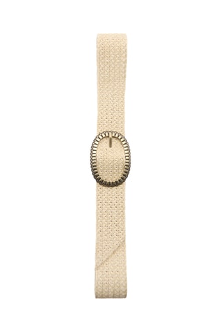 Ceinture fibres naturelles boucle - Beige