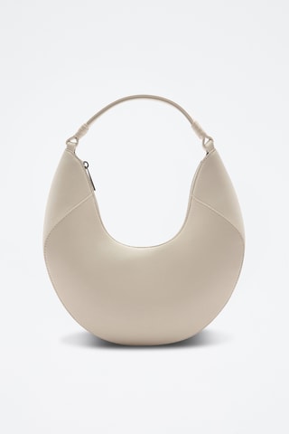 Sac porté épaule similicuir - Écru