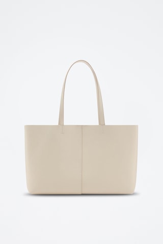 Sac shopper similicuir - Écru