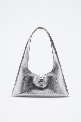 Sac cuir métallisé - Argenté