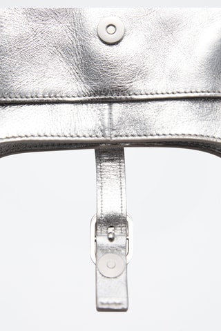 Sac cuir métallisé - Argenté