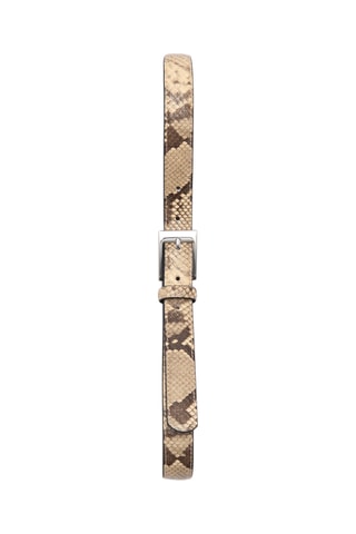 Ceinture fine effet serpent - Beige