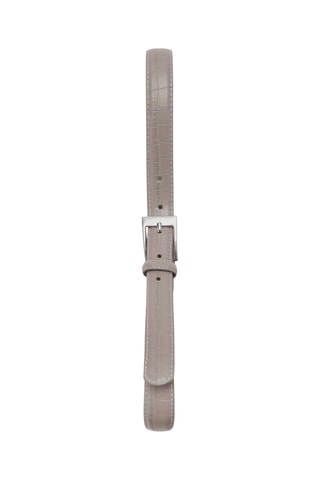 Ceinture fine effet serpent - Gris