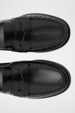 Mocassins cuir - Noir