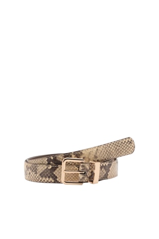 Ceinture effet serpent - Beige
