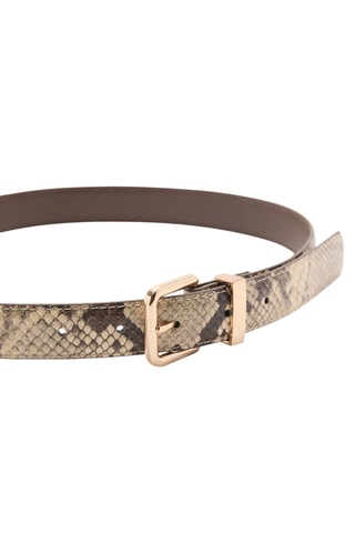 Ceinture effet serpent - Beige