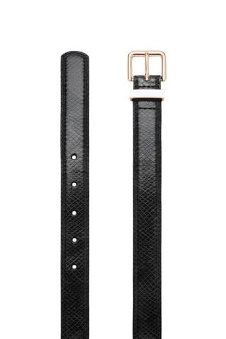Ceinture effet serpent - Noir