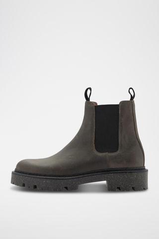 Bottines chelsea cuir - Gris