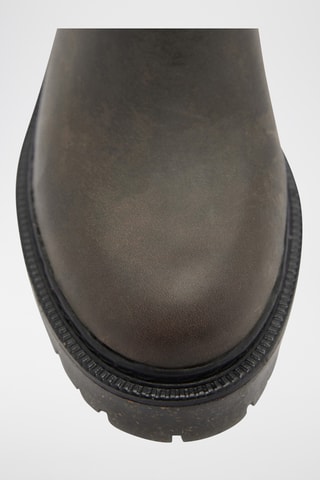 Bottines chelsea cuir - Gris