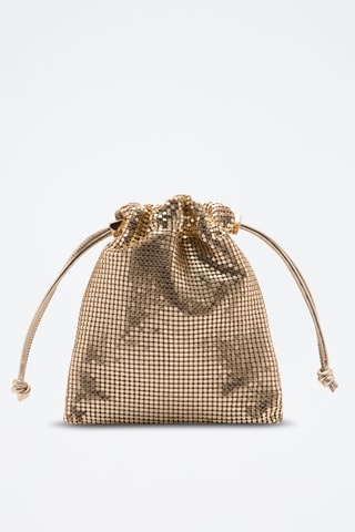 Sac porté main paillettes - Doré