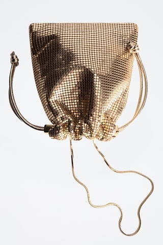 Sac porté main paillettes - Doré