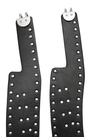 Ceinture cloutée asymétrique - Noir