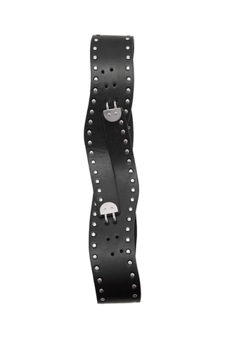 Ceinture cloutée asymétrique - Noir