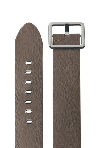 Ceinture large cuir - Marron