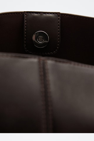 Sac cabas anse courte - Chocolat