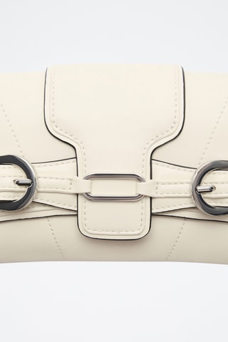Sac porté épaule détail boucles - Écru