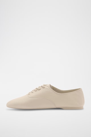 Chaussures lacées cuir - Beige