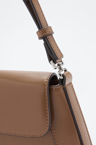 Sac porté épaule rabat - Marron