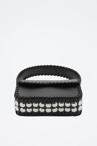 Sac porté main clouté - Noir