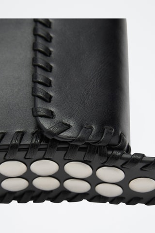 Sac porté main clouté - Noir