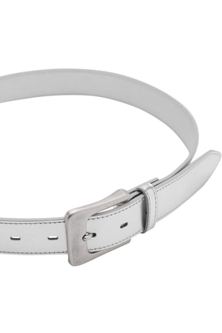 Ceinture boucle carrée - Argenté