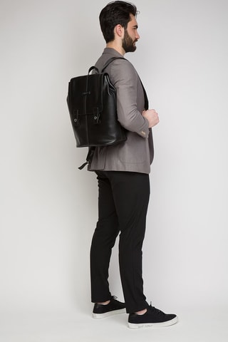 Sac à dos en cuir Biagio - Noir - Picadro