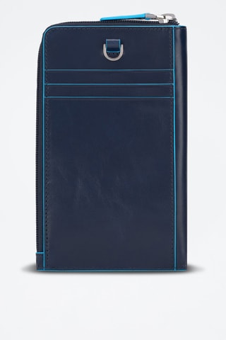 Porte-cartes en cuir - Bleu marine - Picadro
