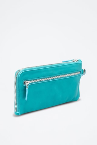 Pochette en cuir - Turquoise - Picadro