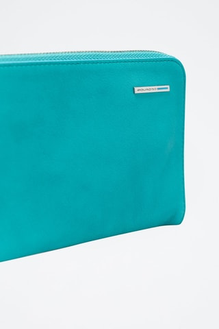 Pochette en cuir - Turquoise - Picadro