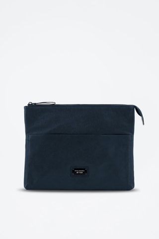 Pochette en cuir - Bleu marine - Picadro