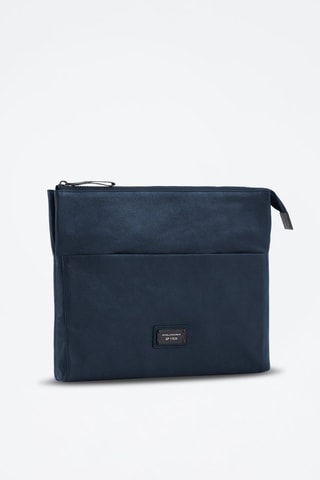 Pochette en cuir - Bleu marine - Picadro