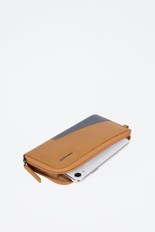 Pochette pour téléphone en cuir - Camel - Picadro