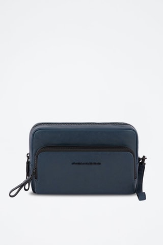 Pochette en cuir - Bleu marine - Picadro