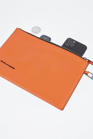 Pochette en cuir - Orange - Picadro