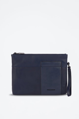 Pochette pour tablette tactile en cuir - Bleu foncé - Picadro